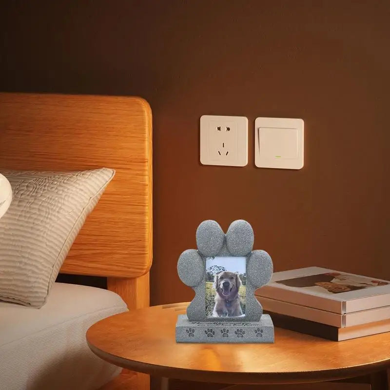 pet dog sacrifice tombstone can place Photo Creative resin simulation monument memorial stone Weather