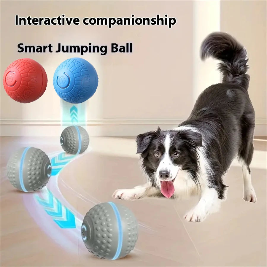 Smart Dog Toy Ball Automatic Interactive Pet Electronic Rolling USB Rechargeable Moving Bouncing for Puppy to Large dog
