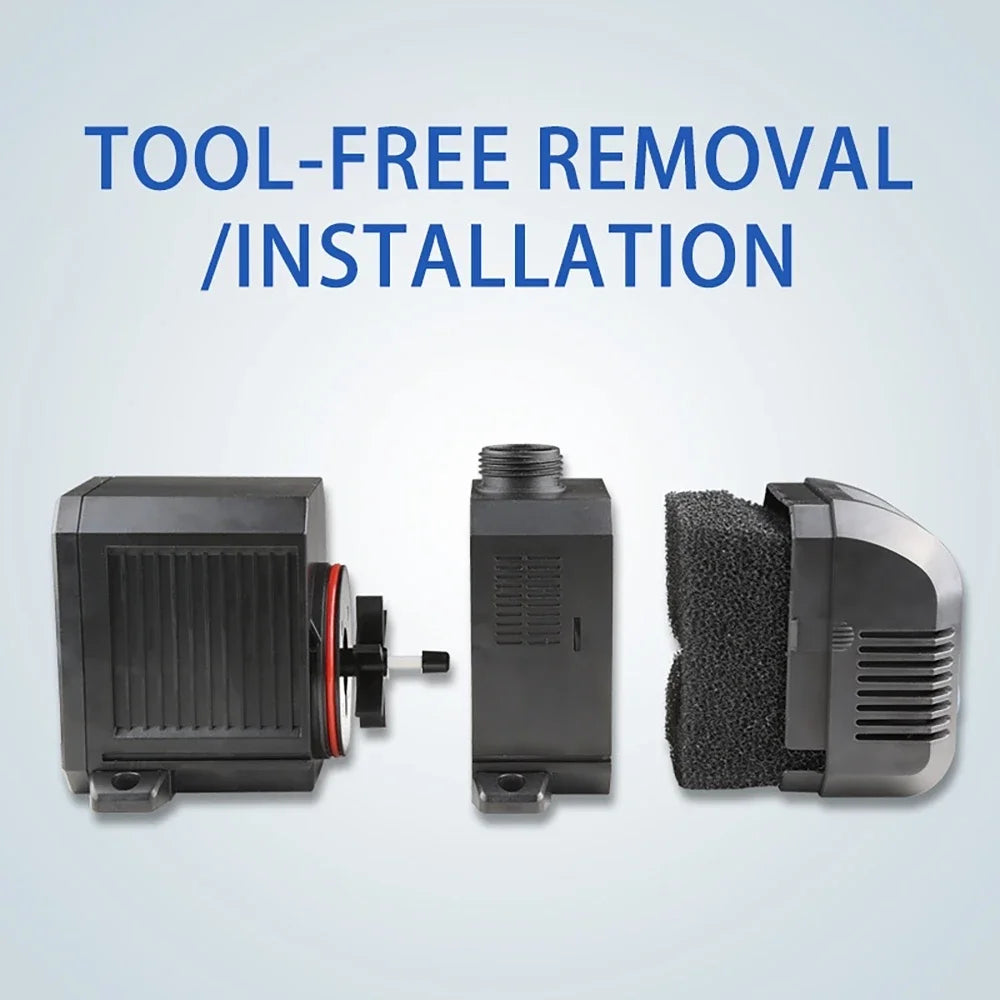 500—3000L/H Intelligent Fish Pond Aquarium Water Pump 220-240V 50Hz Ultra-Quiet Fish Tank Fountain Water Fountain Pump Filter