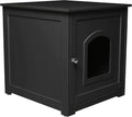 Hidden Litter Box Furniture Cabinet for Cats Easy Assembly