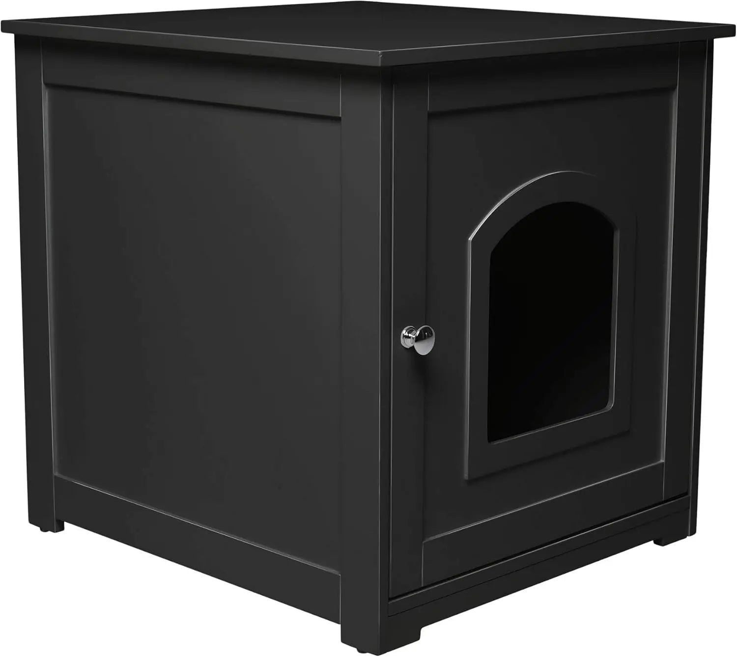 Hidden Litter Box Furniture Cabinet for Cats Easy Assembly