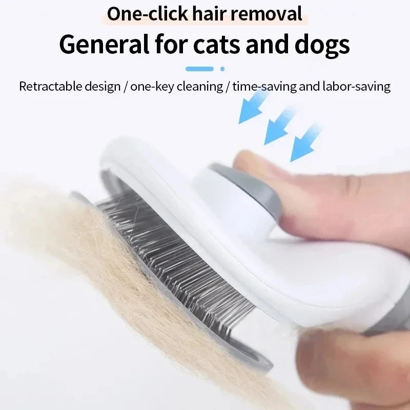 Pet Dog Brush Cat Comb Self Cleaning Pet Hair Remover Brush For Dogs Cats