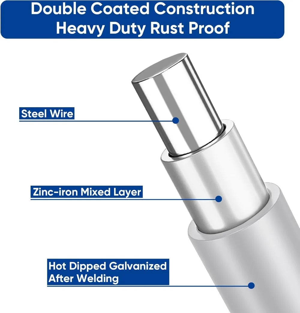 1/4 Inch Hot Dipped Galvanized Hardware Cloth Mesh Roll 48x100 ft for Chicken Rabbit Snake Cage Fencing