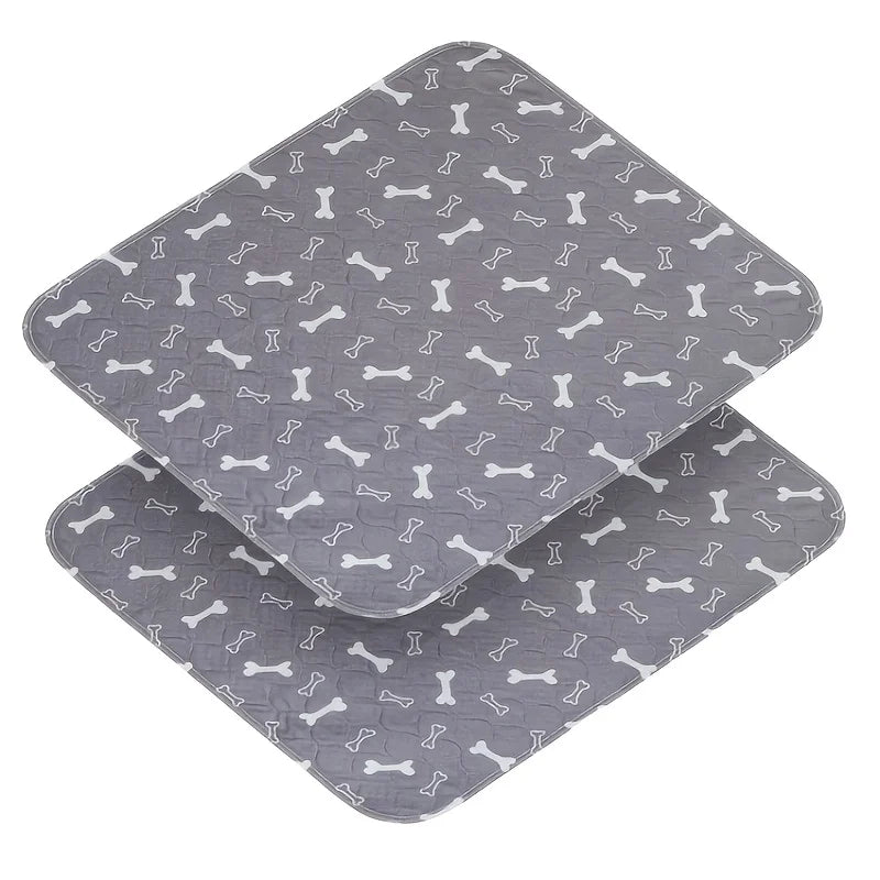 Washable Dog Pee Pads, 2 Pieces 18inchx24inch / 34inch X 36inch Reusable Waterproof