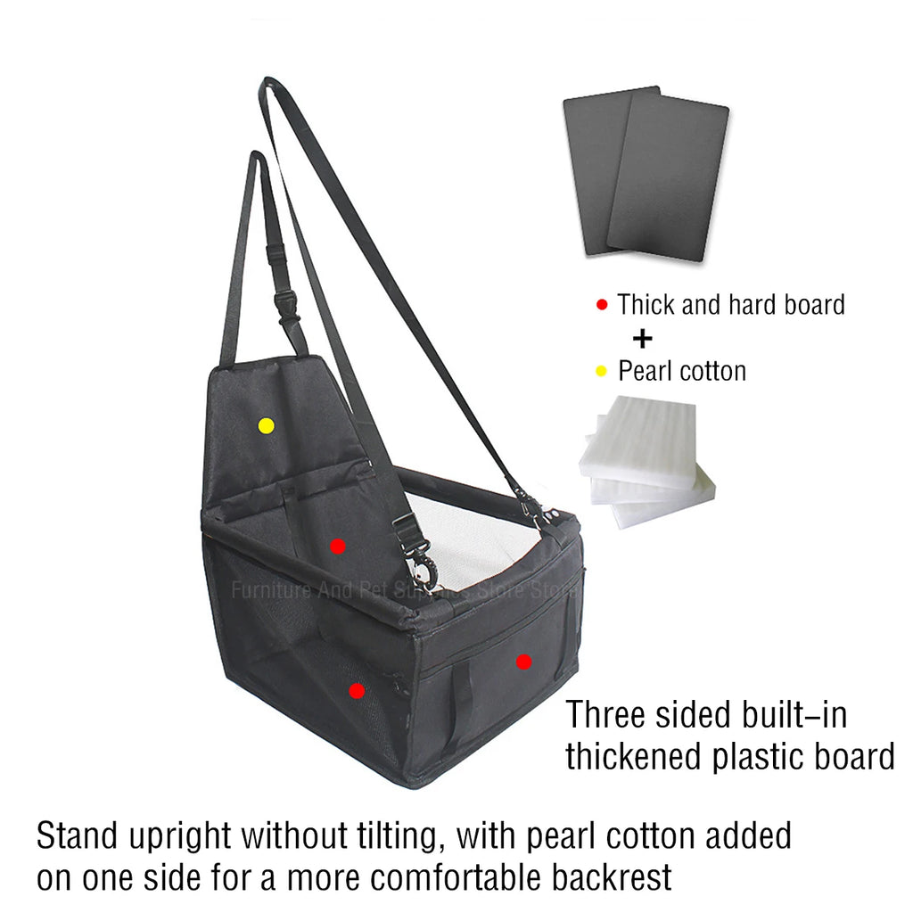 Travel Dog Car Seat Cover Waterproof Pet Dog Carriers Car Seat Basket for Small Medium Dogs