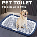 Dog Potty Training Toilet, Plastic Dog Pee Pad Holder With Removable Net