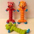 Dog Squeaky Toy Latex Teeth Cleaning  Interactive Puppy Pet Durable Chewing Toys