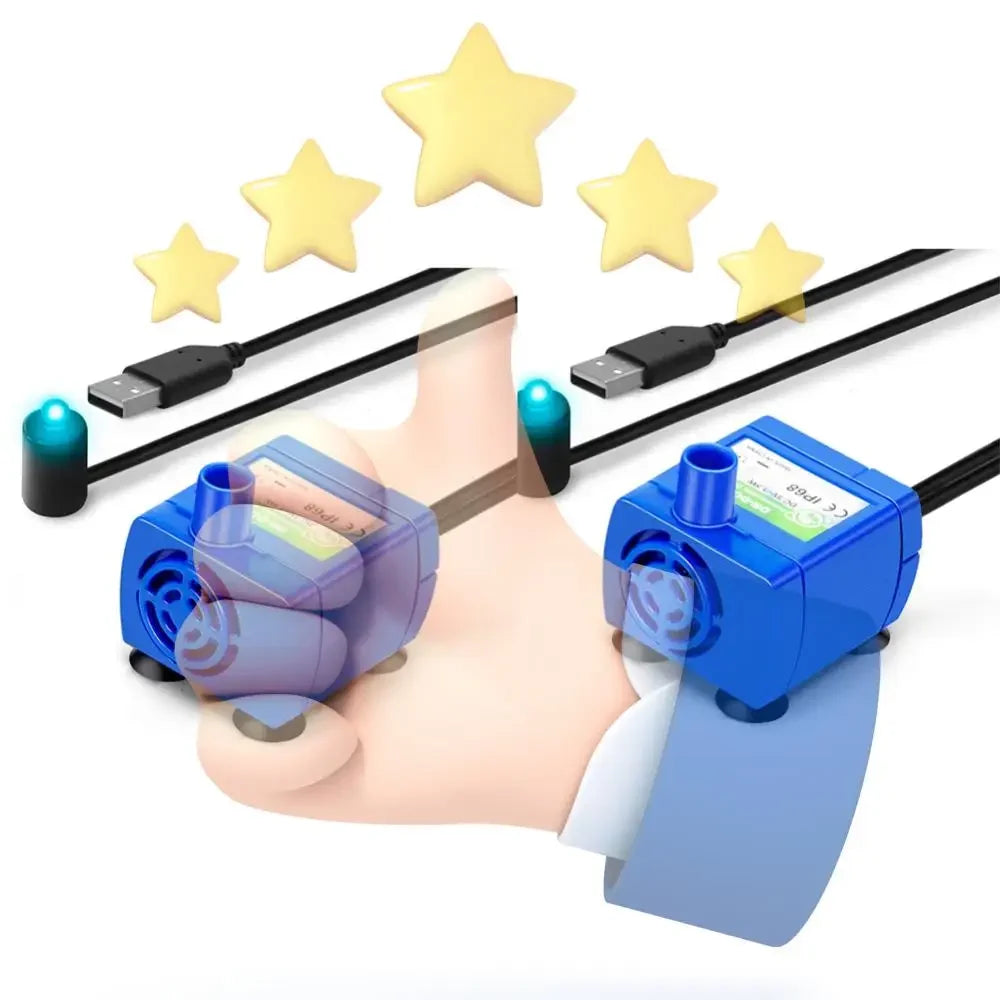 Cat Water Fountain Pump Ultra Quiet Long Lifespan Pet Fountain Pump for Aquarium Fish Tank Pet Fountain