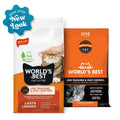 Best Cat Litter Low Tracking & Dust Control Unscented Cat Litter | Flushable | 15 lb
