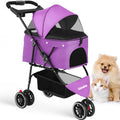 Portable Dog Stroller 3 Wheels for Small Medium Dogs Foldable Pet Travel Carriage Stroller
