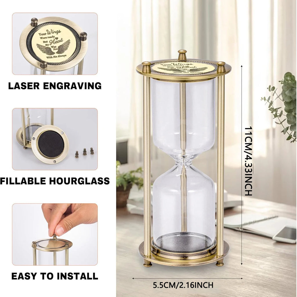 Timeless Hourglass Cremation Urns For Ashes Fillable Ashes Keepsake Pet Urn Keepsake Urns For Human Ashes