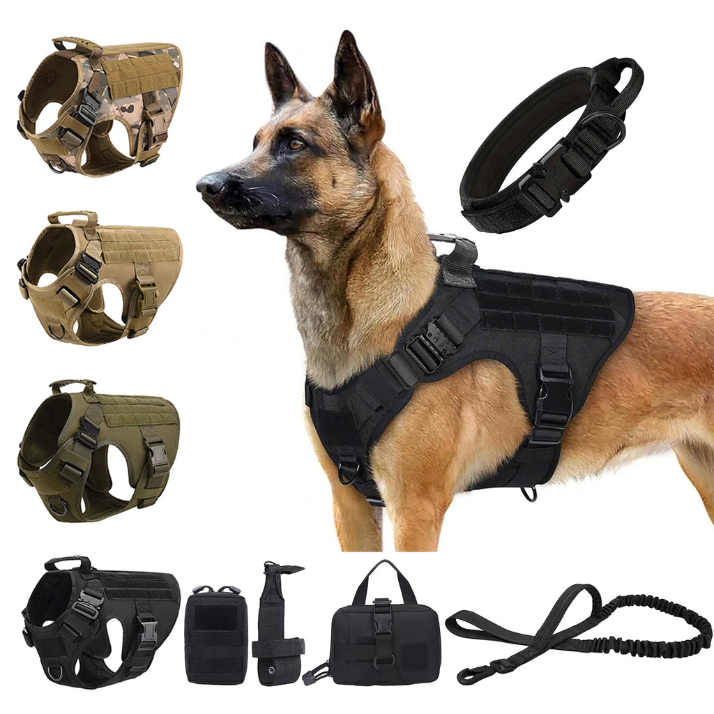 Tactical Dog Harness Pouches For Medium Large Dogs Harnesses