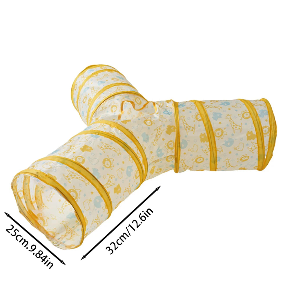 Cat Tunnel Tube Foldable Cat Toys Kitty Training Interactive Fun Toy Tunnel Bored for Puppy Kitten