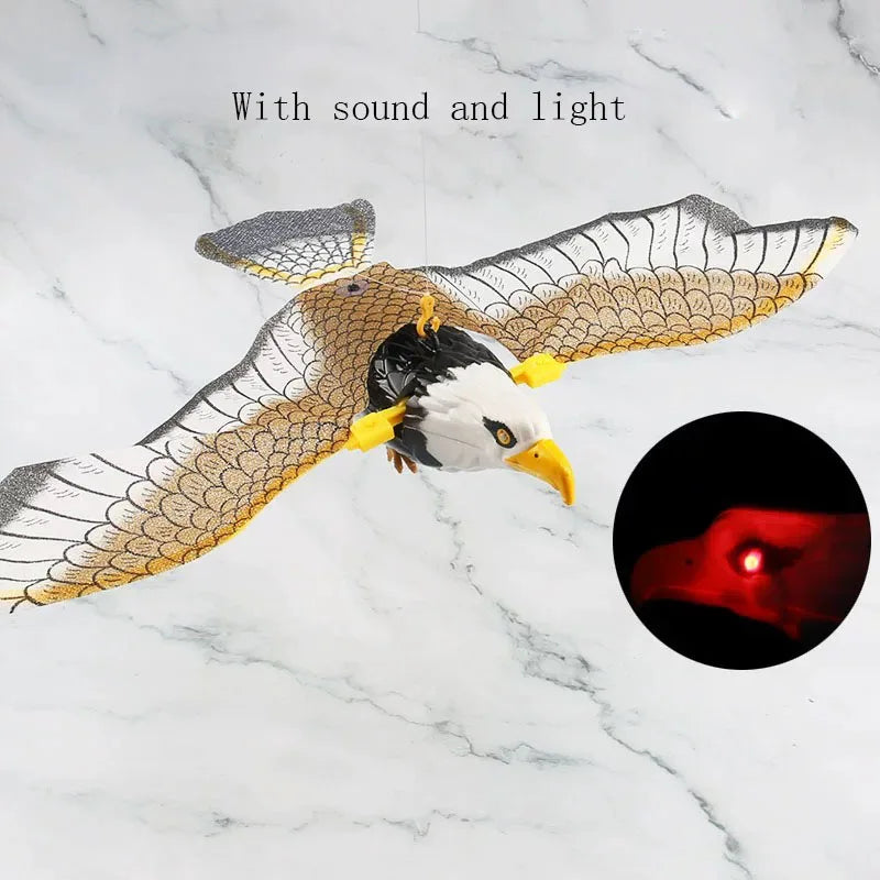 Simulation Bird Interactives Electric Hanging Flying Bird Cat Scratch Rope Pet Toys