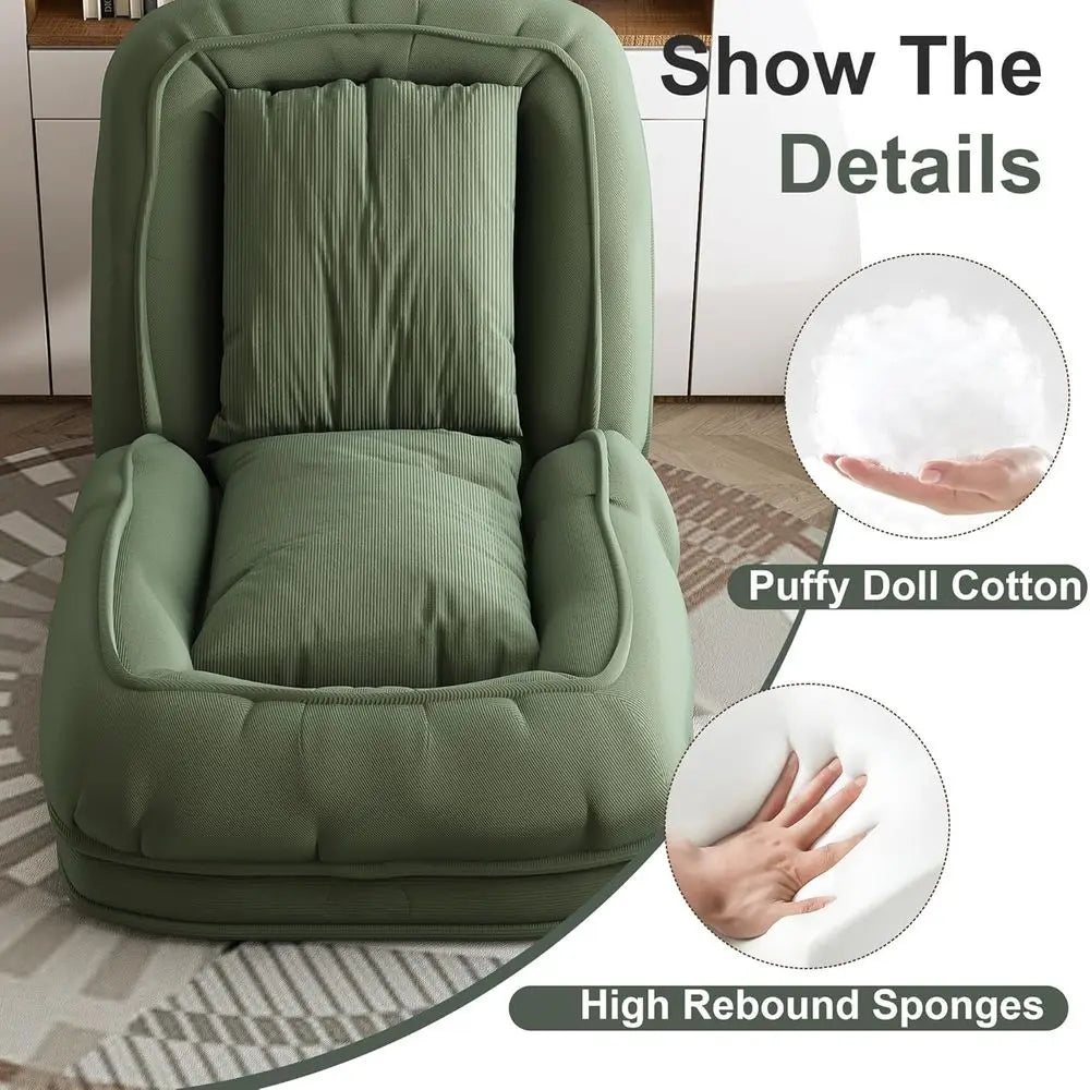 Corduroy Human Size Dog Bed, Oversized Foldable Human Dog Bed for Adults and Pets