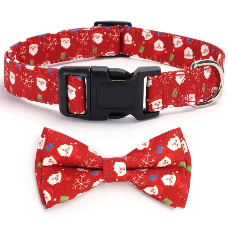 Pet Collar: Adjustable Plaid Bow Tie, Cute Soft for Dogs & Cats