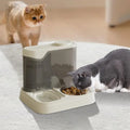 Automatic Dog Feeder Water Dispenser Splash-proof 2-in-1 Feeding Dispenser For Travel Multi-pet