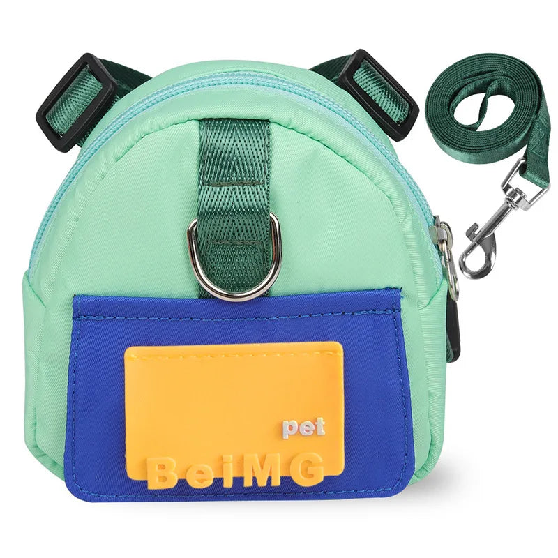 Pet Self-backpack Cartoon Dog Chest Small Schoolbag