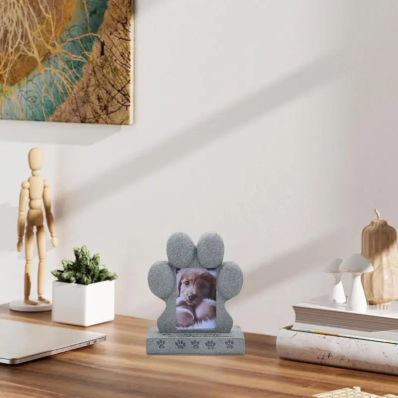 pet dog sacrifice tombstone can place Photo Creative resin simulation monument memorial stone Weather