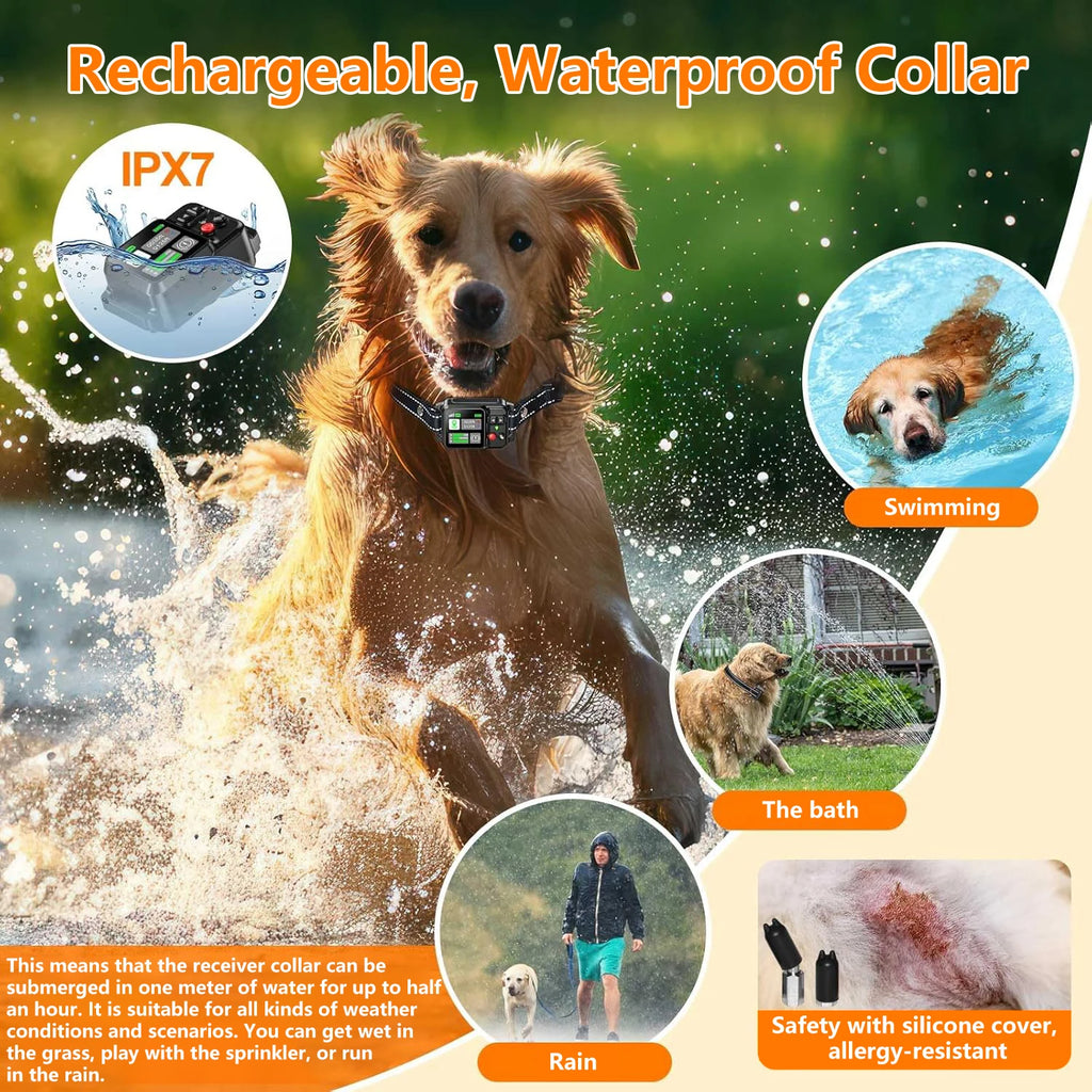 Electric dog fencing with GPS Electric Satellite Technology, Pet Fencing System Range 15 ~ 200