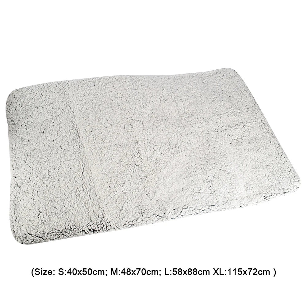 Self-Heating Thermal Cat Dog Bed Mat Washable Pet Sleeping Mat