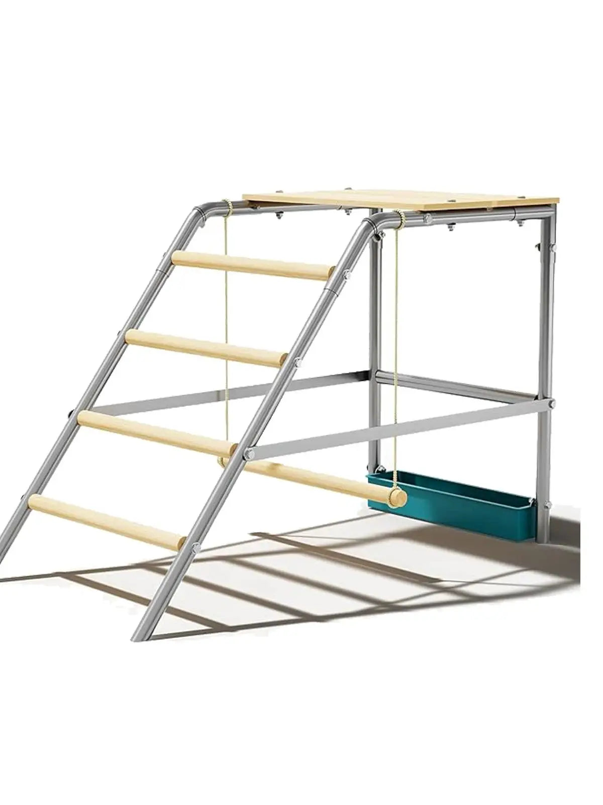 Chicken Perch for Coop with Ladder Design, Weatherproof Roosting Bars for Chickens