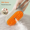 Cat Steam Brush Steamy Dog Brush 3 in 1 Electric Spray Cat Hair Brushes USB Rechargeable