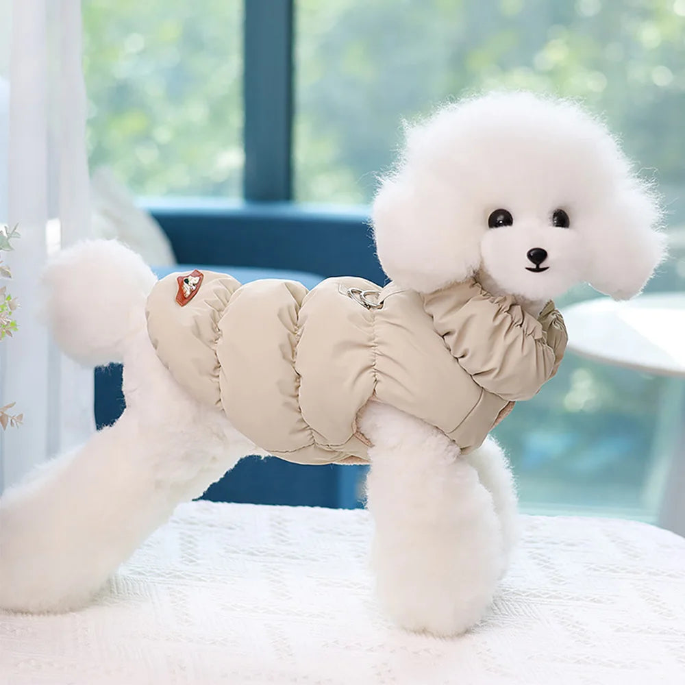 Soft Warm Dog Clothes Winter Padded Jacket for Small Medium Dogs Chihuahua French Bulldog Poodle Vest