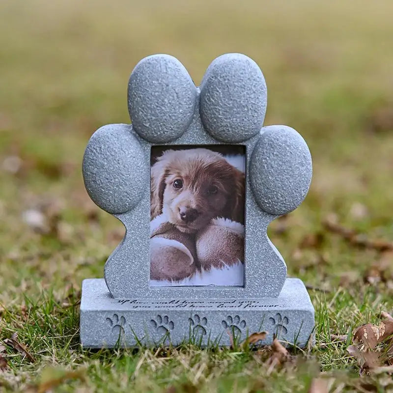 pet dog sacrifice tombstone can place Photo Creative resin simulation monument memorial stone Weather