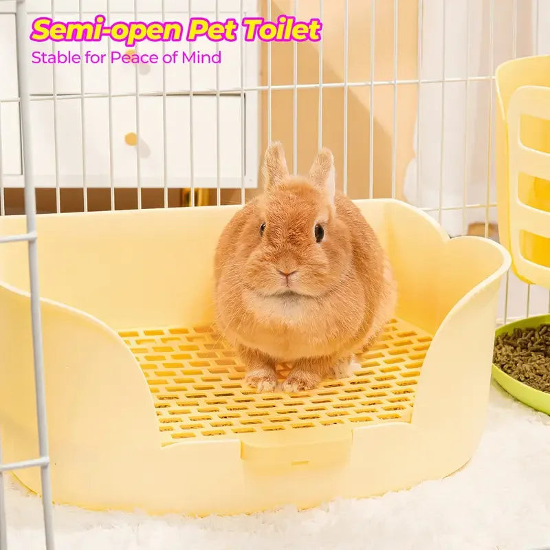 Large Rabbit Litter Box, Potty Corner Toilet Trainer Small Animals