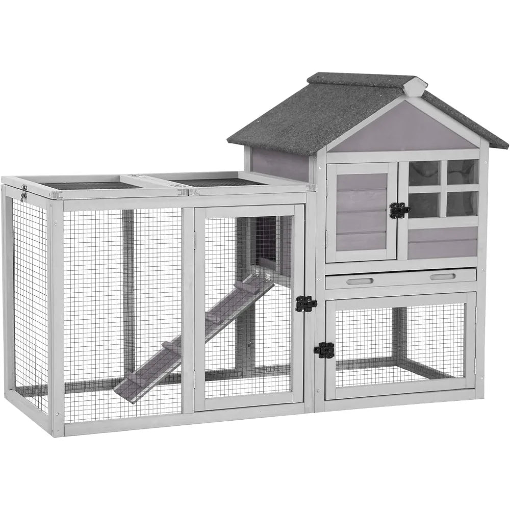Rabbit Hutch Indoor Outdoor (51.6" L x 25.2" W x