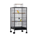 Bird Cage with Stand Wrought Iron Large Bird Cage for Parakeets Cockatiels Lovebirds Macaw Conure Bird Cages with Wheels