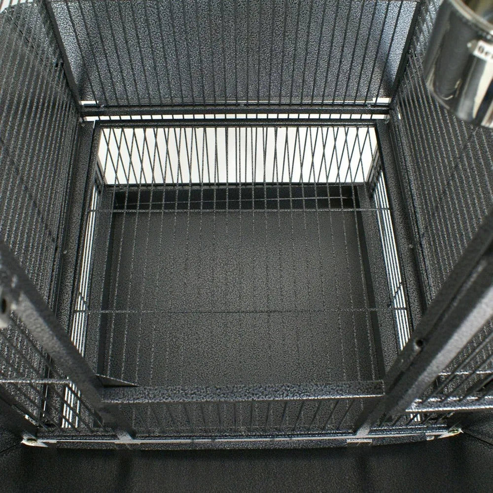 61-inch 2in1 Large Bird Cage with Rolling Stand Play top Parrot Cockatiel Cockatoo Pet House
