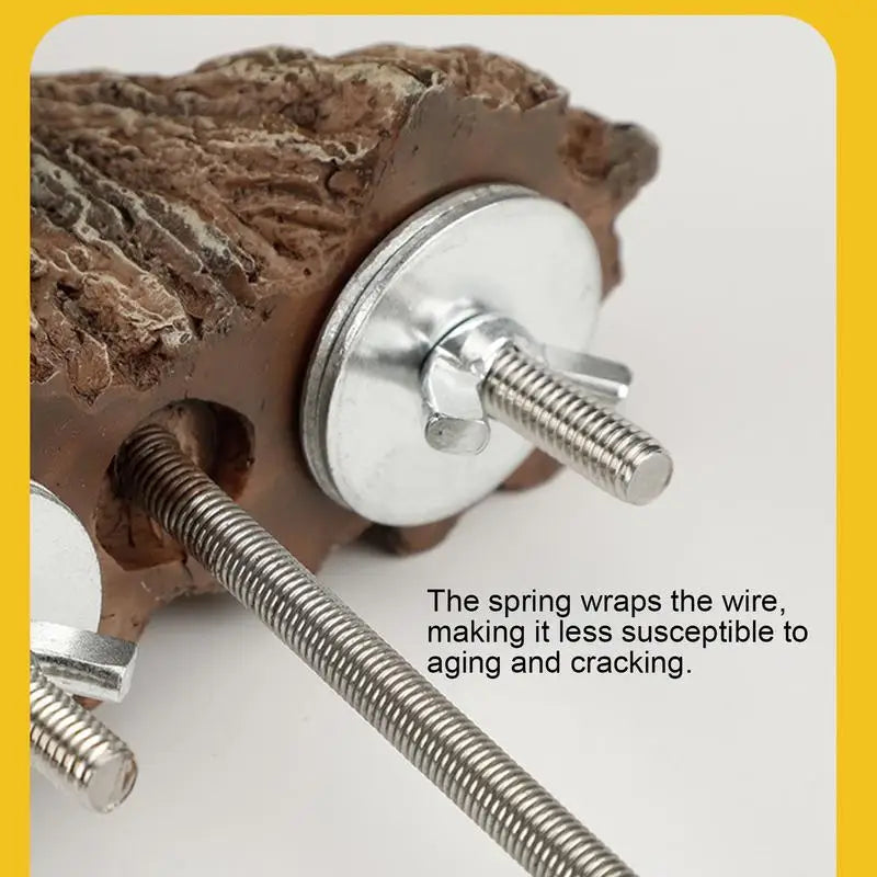 Heated Bird Perch 5W Bite-Resistant Thermostatic Heating Parakeet Stand Branch Bird Cage Habitat