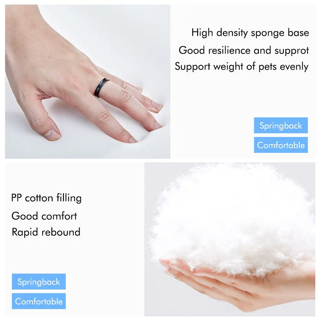 Orthopedic Pet Mattress Couch Sleeping Bed Cushion with Removable Washable Cover Soft Sponge Foam