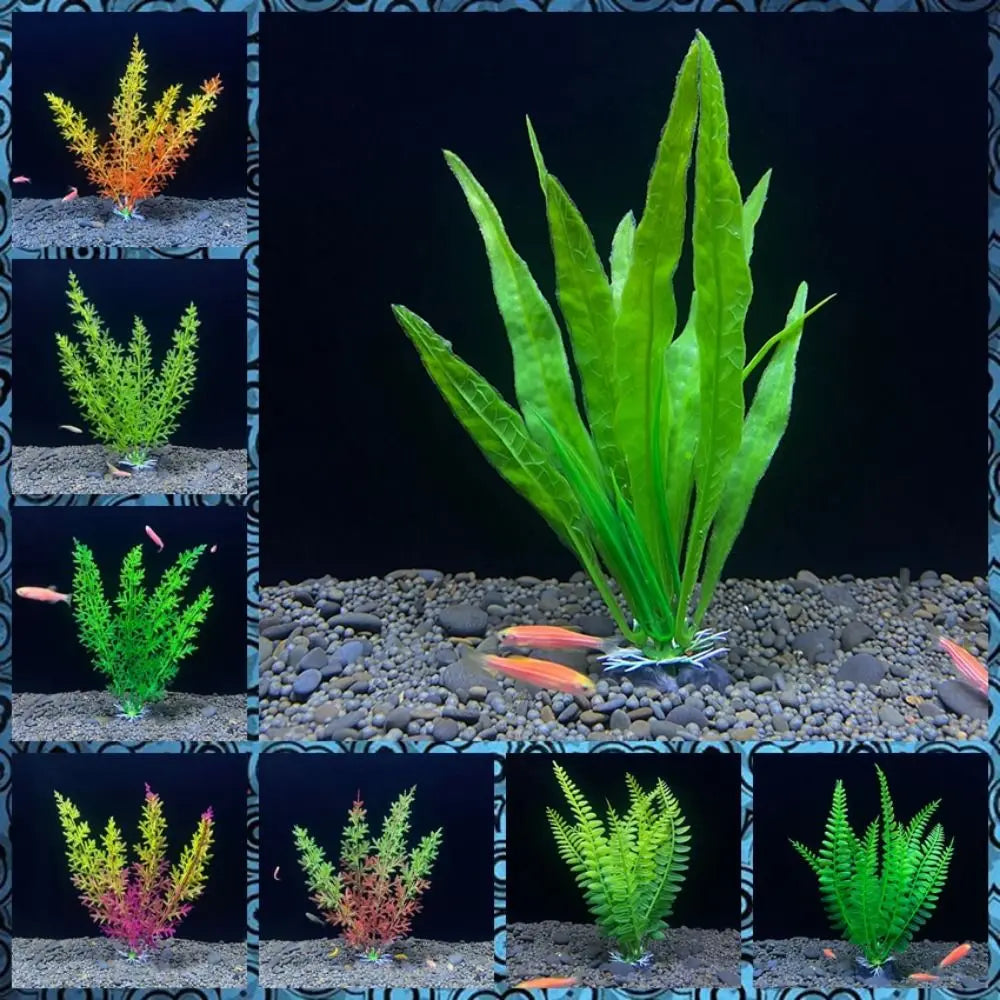 Fish Tank Ornament Plant Aquarium Artificial Decor Plants Simulation Water Grass Fish Bowl Plastic Decoration