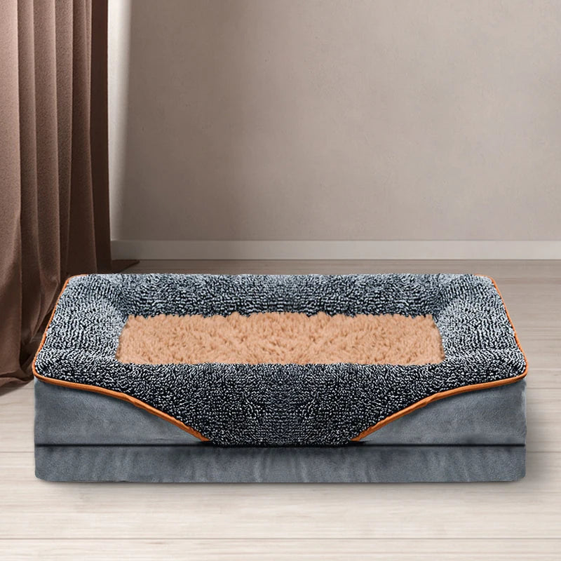 An oversized dog bed removable washable for all seasons comfortable and soft cat sofa bed