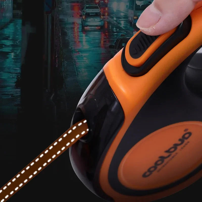 Portable 5Meters Automatic Retractable Leash Traction Rope Nylon For Large Med