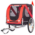 Large Dog Bike Trailer 88Lbs Capacity Pet Bicycle Carrier Foldable  Quick Release Wheels