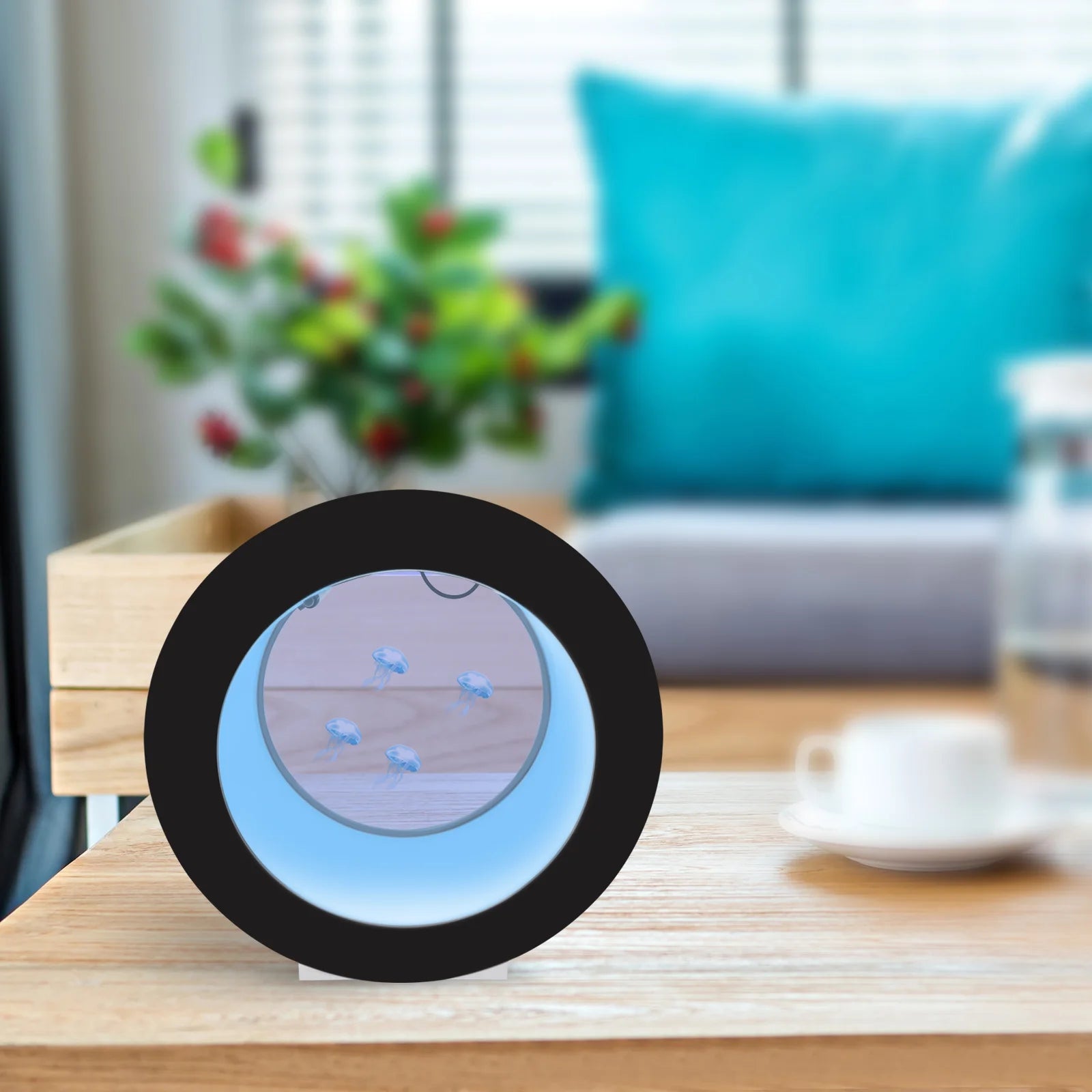 18L Large Capacity Jellyfish Tank, LED Aquarium with 16 Color Light Modes & Water Circulation Filtration System & Remote Control