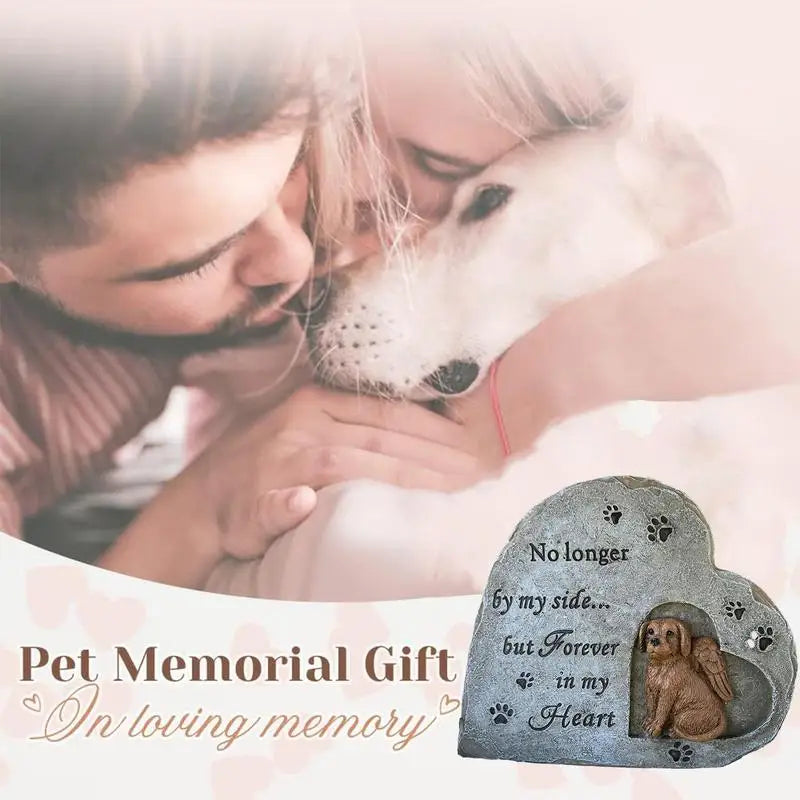 Pet Tombstone For Dog Resin Dog Memorial Grave Marker