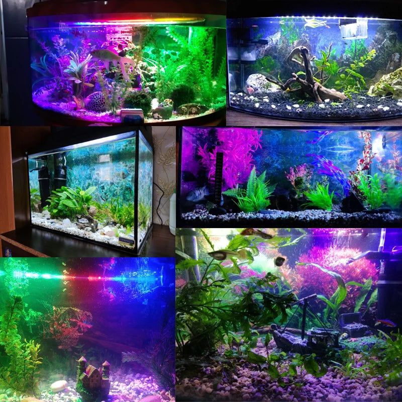 Aquarium Light LED Waterproof Light Underwater Fish Lamp Plant Lamp 18-58CM 220-240V 5730chip