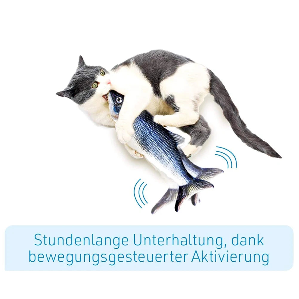 Cat Toy Fish Interactive Electric Floppy Fish USB Charger Cat Toy Realistic