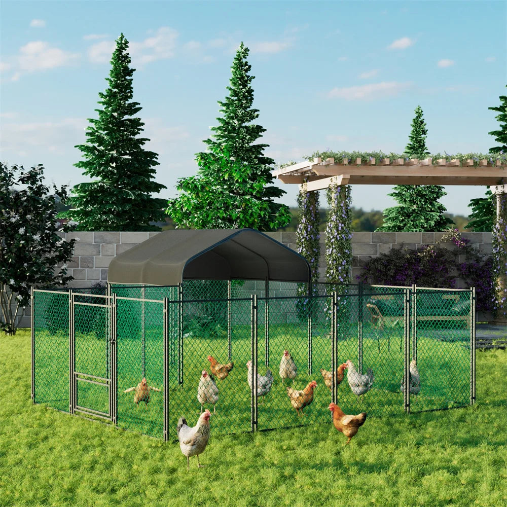 Heavy Duty XXL Chicken Run Coop Cage Walk In Coop Poultry  Waterproof UV Outdoor