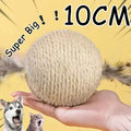 Interactive Toy For Kitten Teeth Cleaning Anti Bite 10CM Super Big Cat Ball Sounding