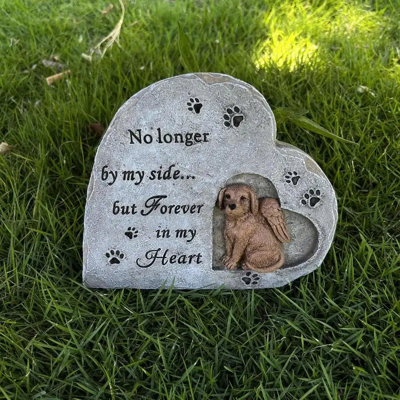 Pet Tombstone For Dog Resin Dog Memorial Grave Marker
