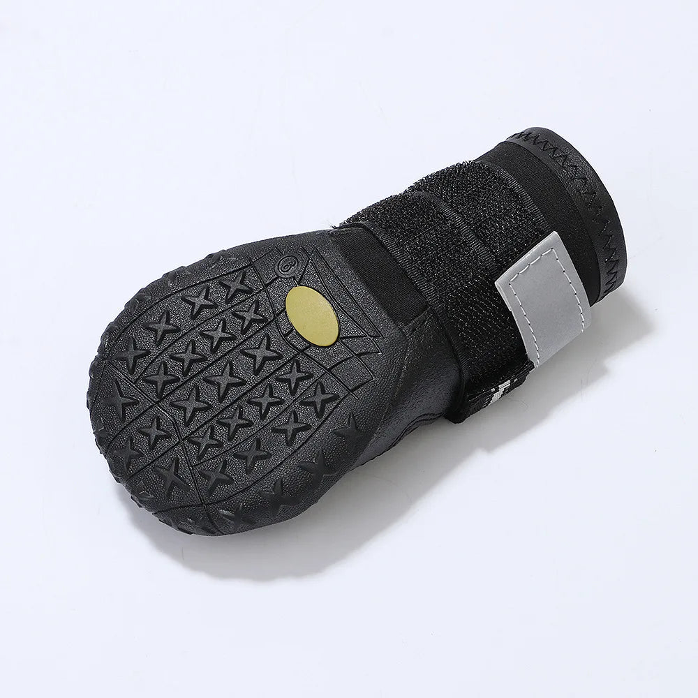 Reflective Dog Shoes Sneaker Waterproof Anti Skid Winter Dog Boots for Husky Medium Large dogs