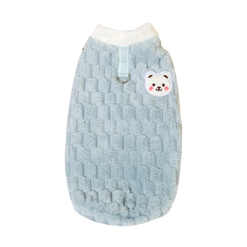 Winter Pet Dog Vest Jacket Fleece Warm Dog Clothes Fashion Puppy Coat Soft Cat Overcoat Pet Jacket Coat