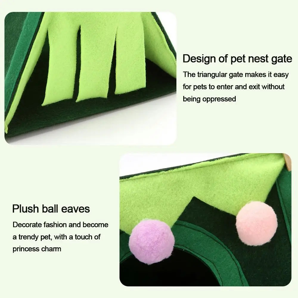 Small Pet Nest Felt Tent  Small Animal Bed Accessories