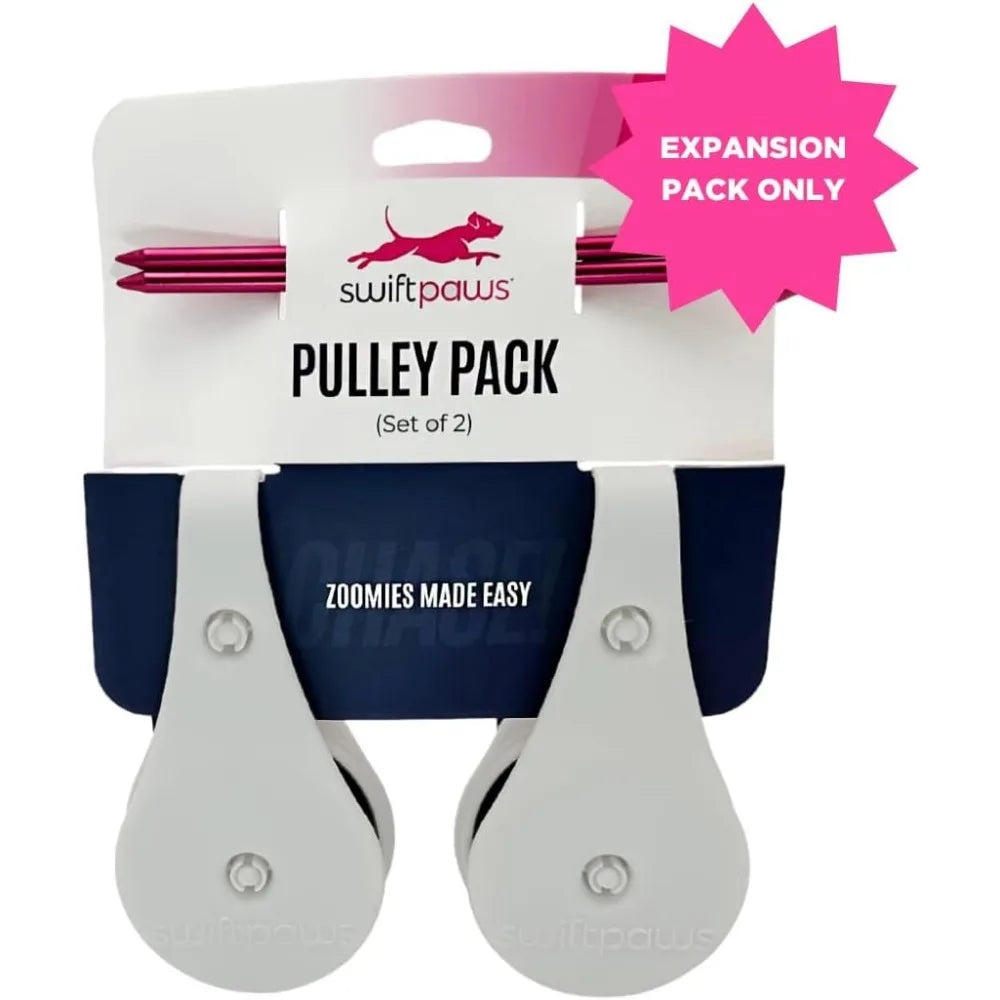 Swift Paws - Field Pulley Set - Expansion Accessory for Home Lure Course Kits Only Easy